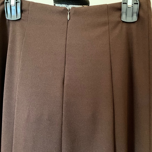 Anna Sui Brown Women’s Pleated Skirt Size 10 - Picture 4 of 6